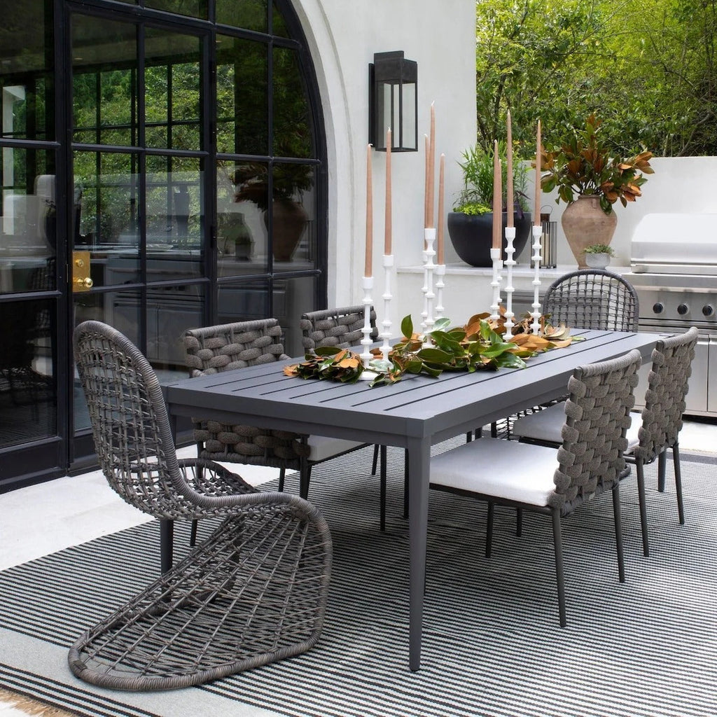 Curved High Back Natural Rattan Chair