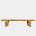 Natural Finish Weathered Solid Wood Long Table