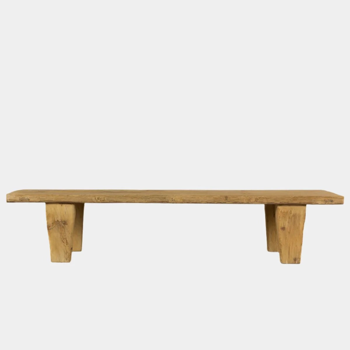 Natural Finish Weathered Solid Wood Long Table