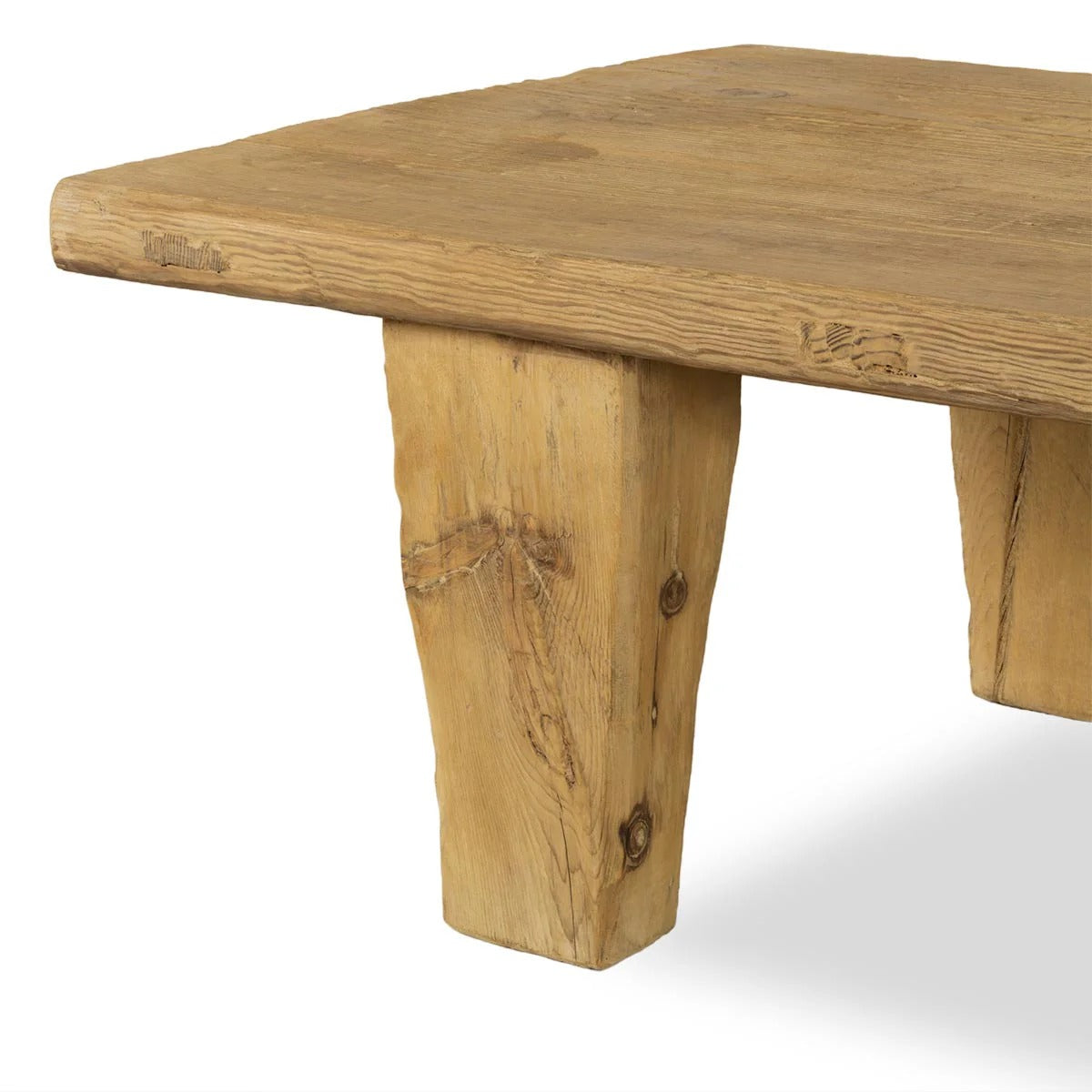 Natural Finish Weathered Solid Wood Long Table