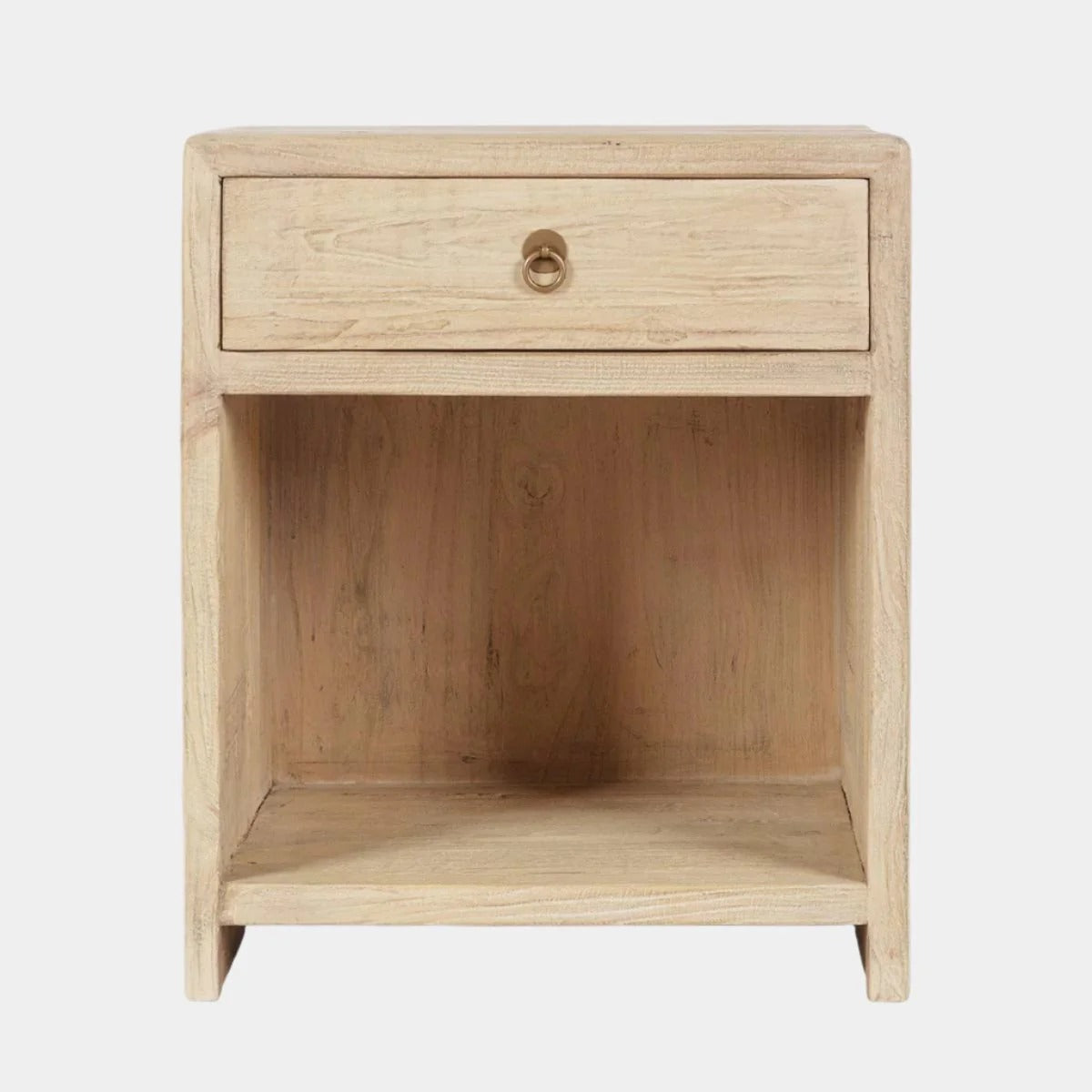 Open Shelf Bedside Cabinet With A Single Drawer