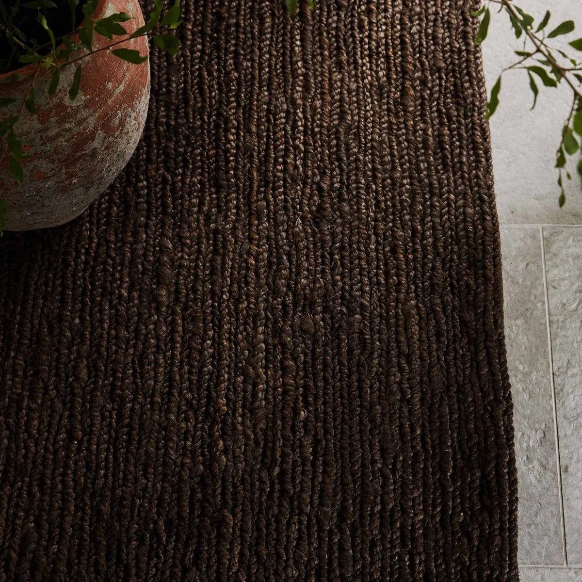 Thickened Natural Jute Runner Rug