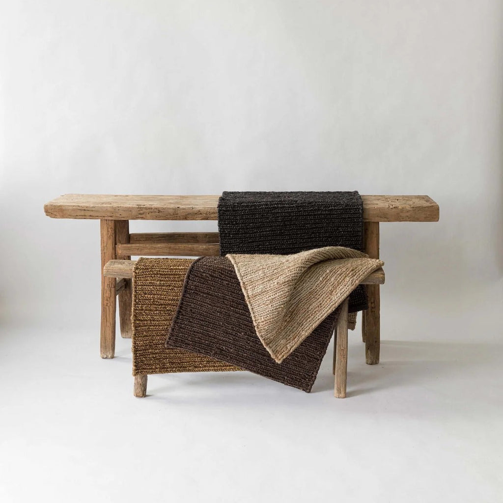 Thickened Natural Jute Runner Rug
