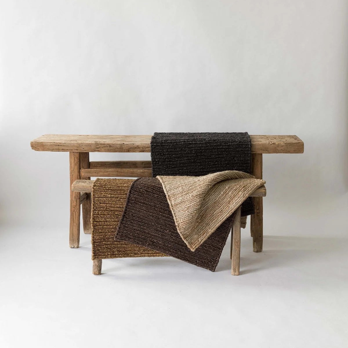 Thickened Natural Jute Runner Rug